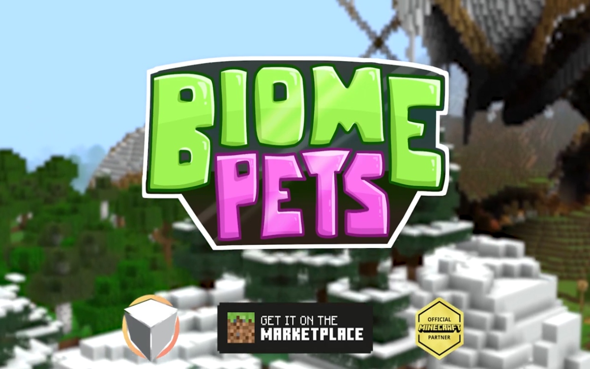 Cover art for Biome Pets, showing bright companion creatures themed around different biomes.